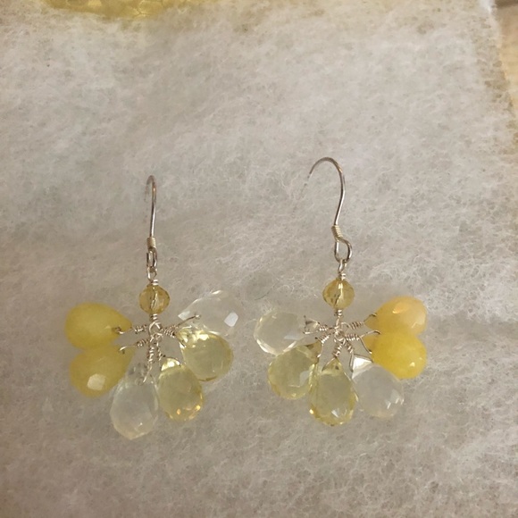Giu Giu Lemon and clear Quartz Earrings - Picture 8 of 8